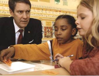 Bill Frist visiting MOVE IT Math