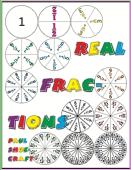 Real Fractions understanding add subtract multiply divide fraction circles