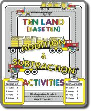 e-Book Ten Land base ten addition subtraction activities