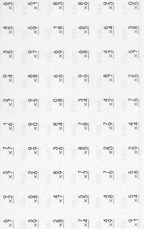 Mad Minute Multiplication Facts F35